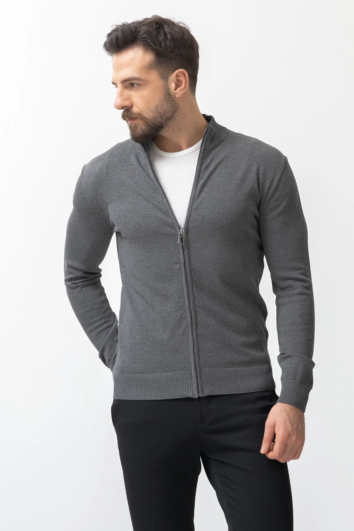 11227: Cardigan: Anthracite - Image 4