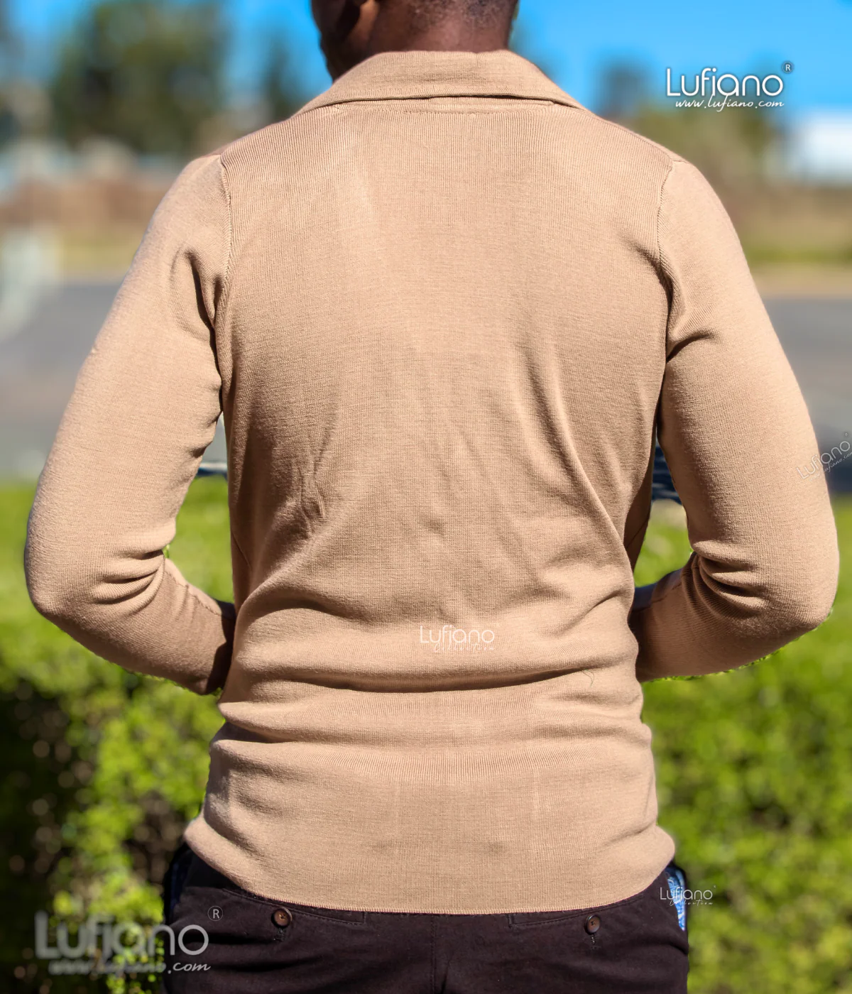 11237 Long Sleeve Jersey : Camel - Image 3