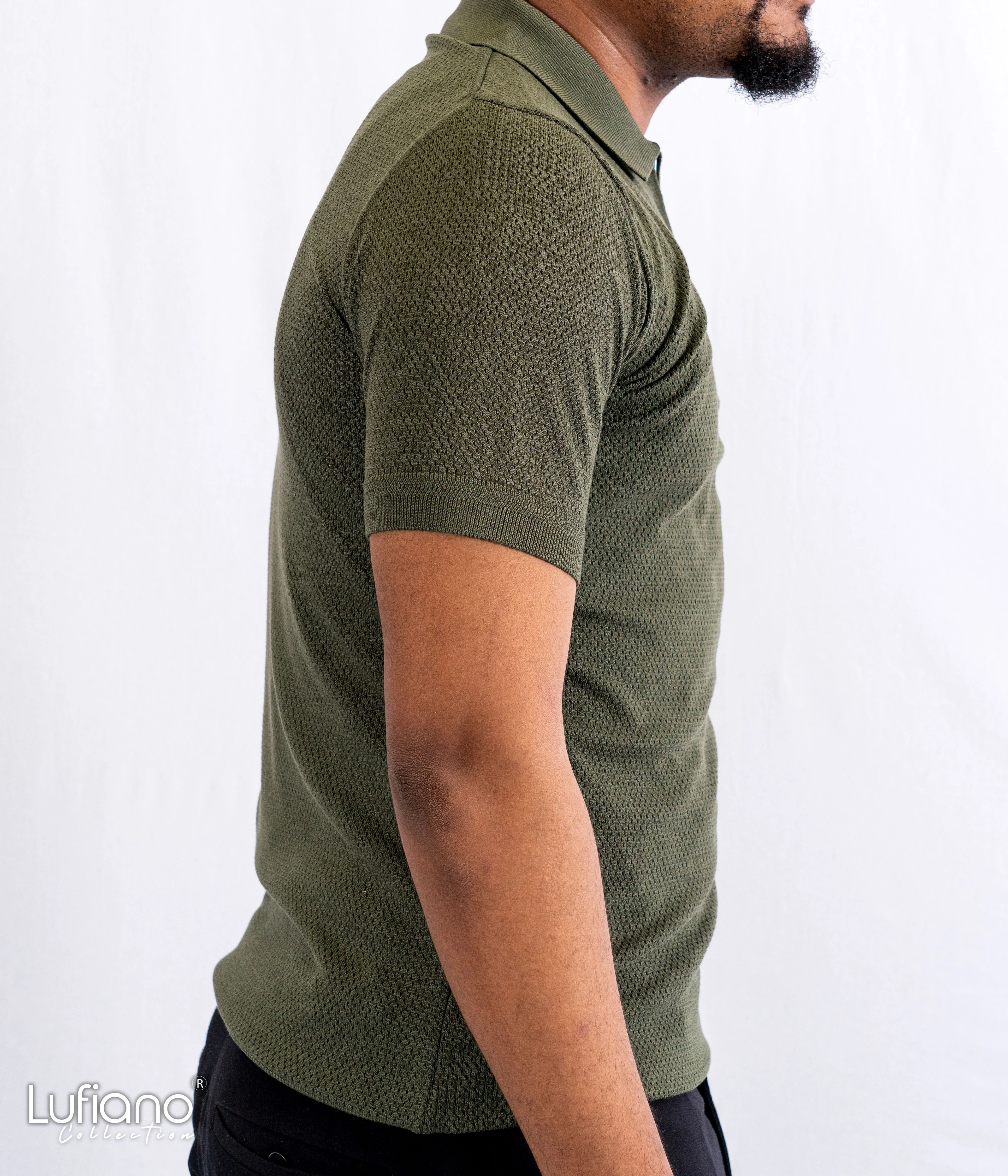 11539 : Knit Top: Khaki - Image 2