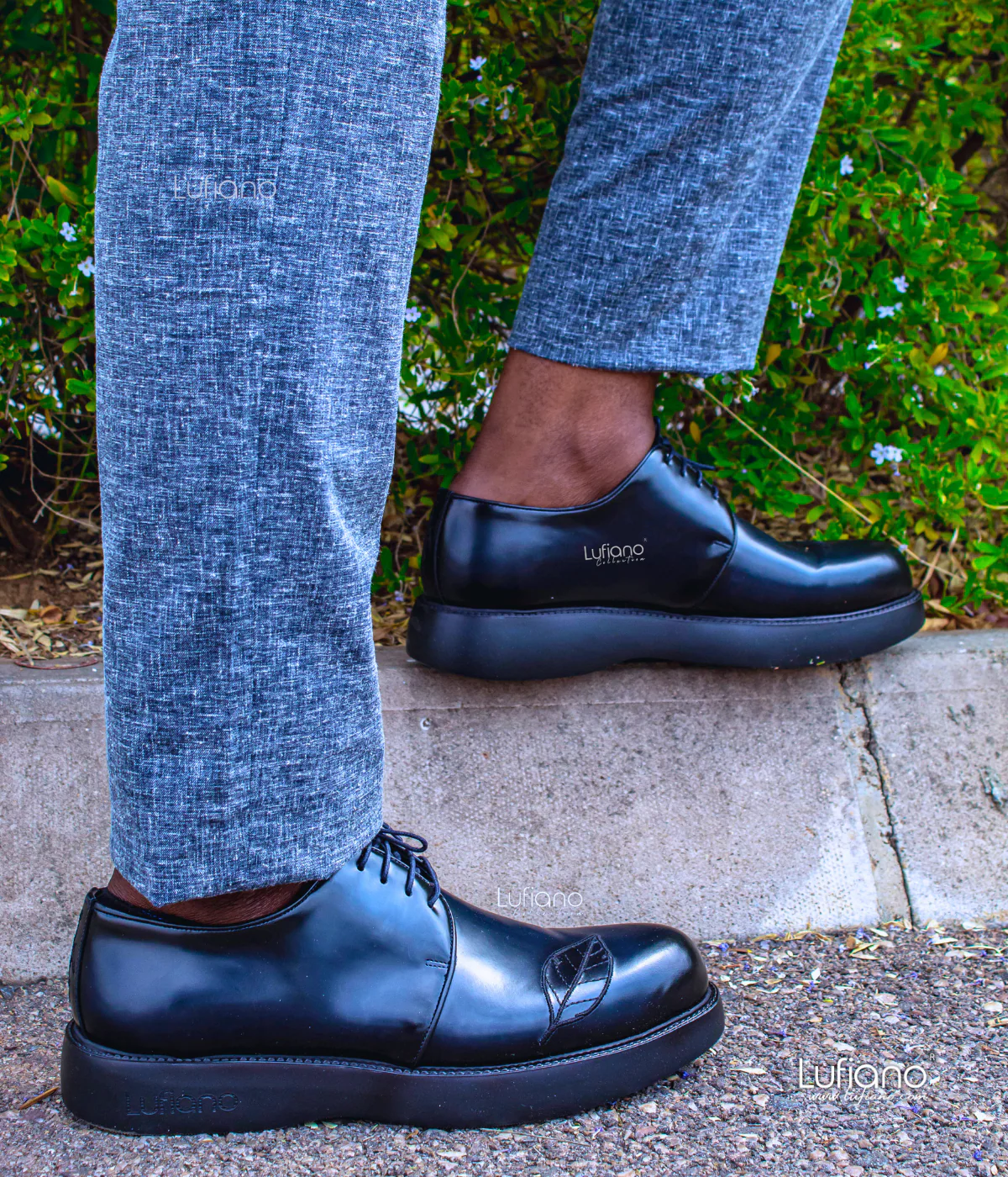 225 - Lufiano Lace up: Blue - Image 4