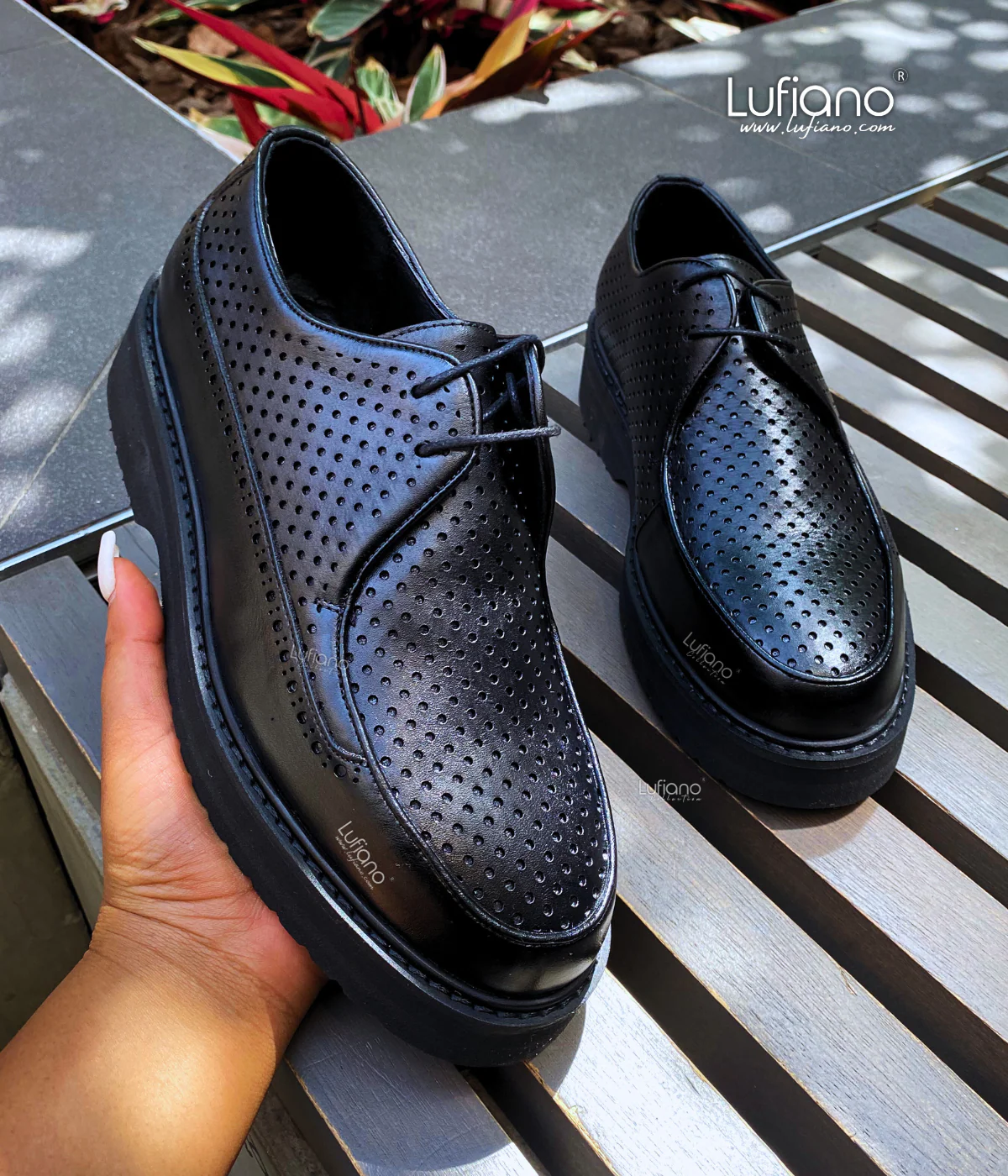 235- Lufiano Lace up: Black - Image 3