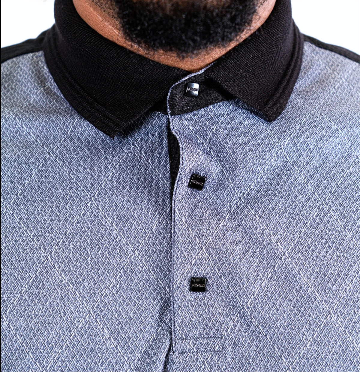321V-1: Konko Knit Top: Siyah - Image 3