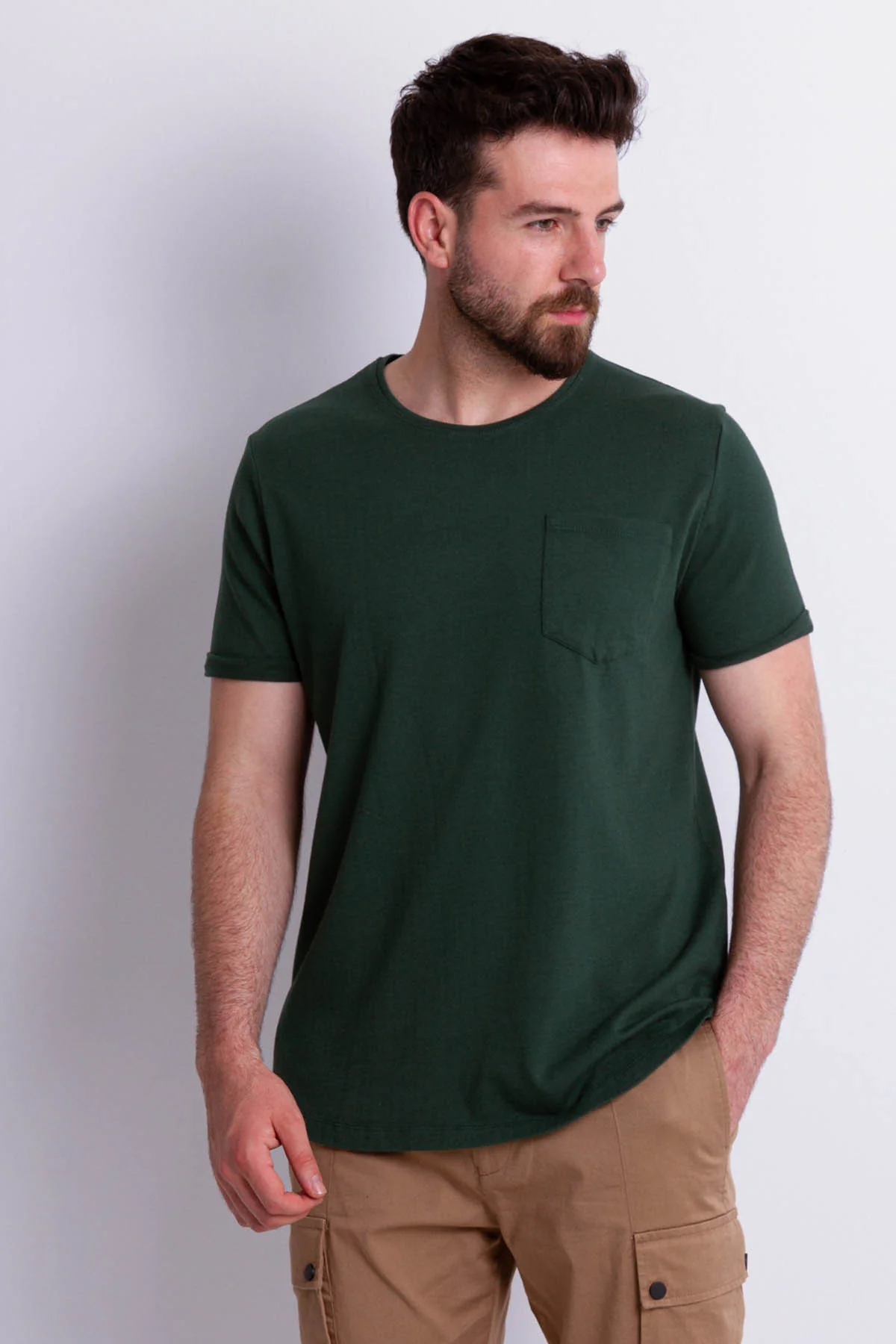 36656: MCR Round neck: Green - Image 3