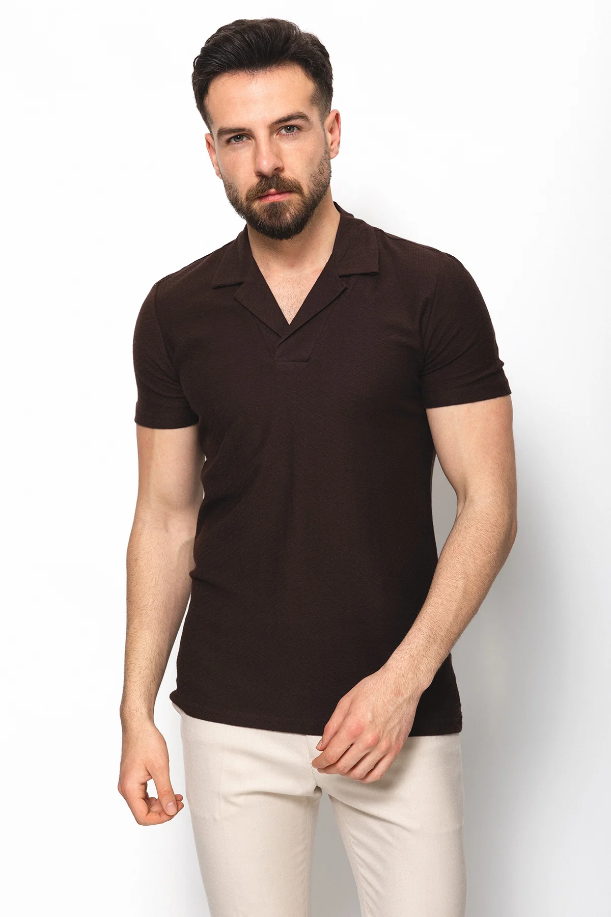 36709 Top: Brown - Image 2