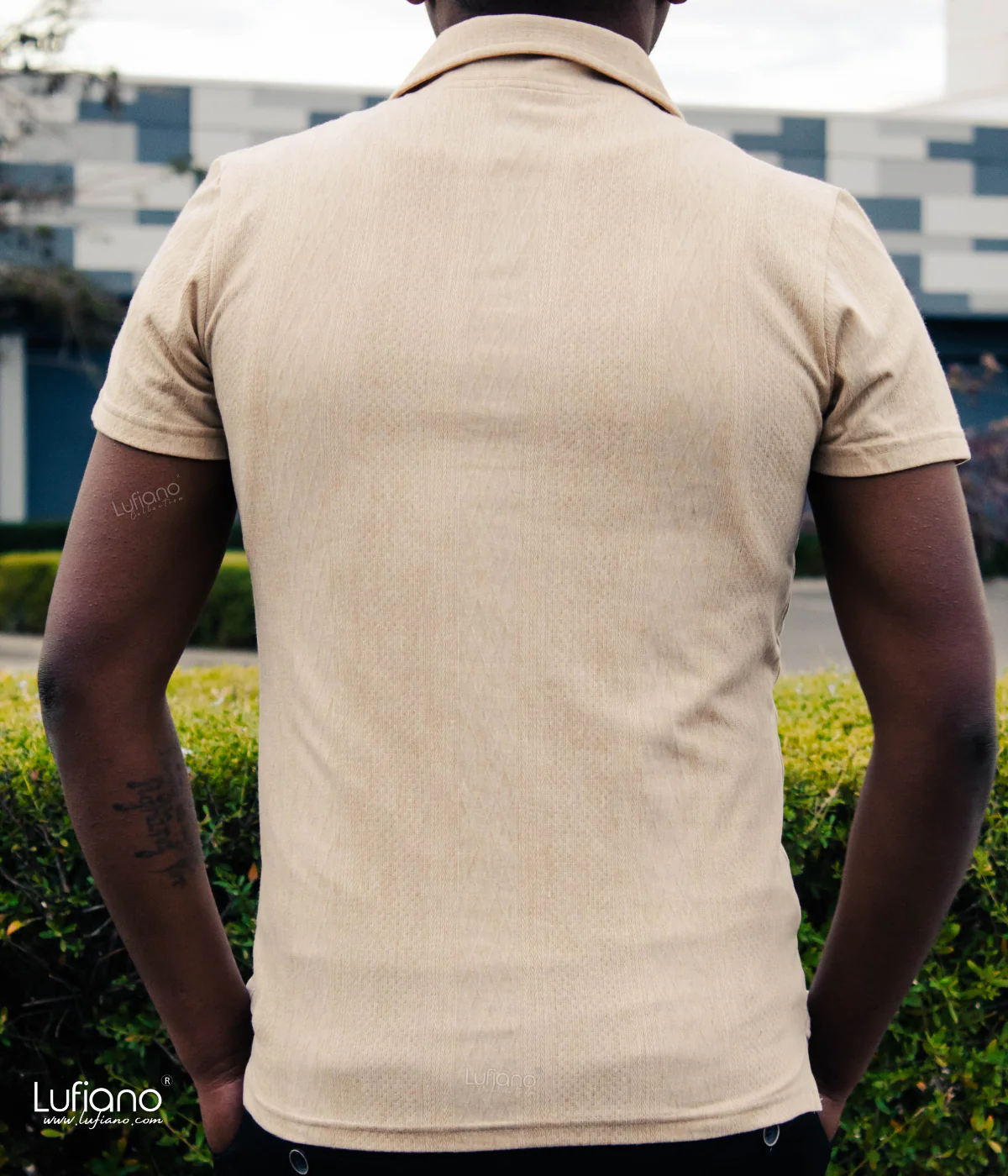 36715 Top: Dark Beige - Image 3