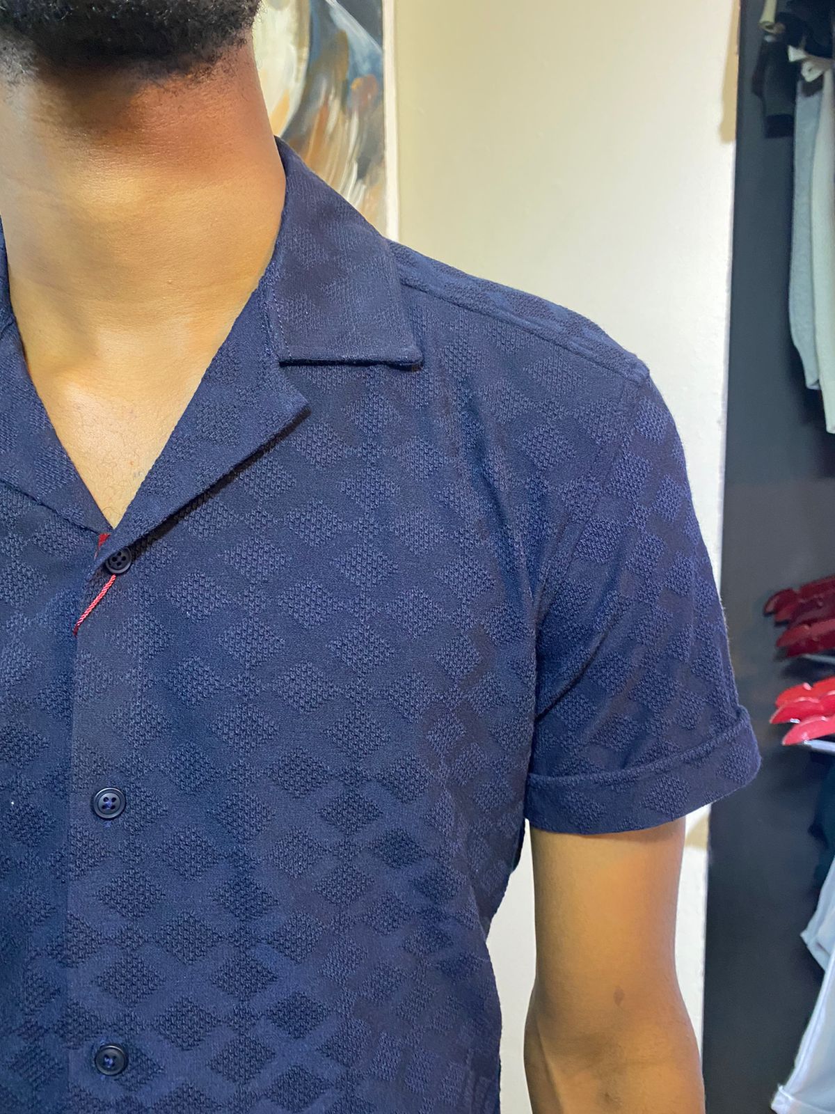 37572 Knit Top: Dark Blue - Image 2