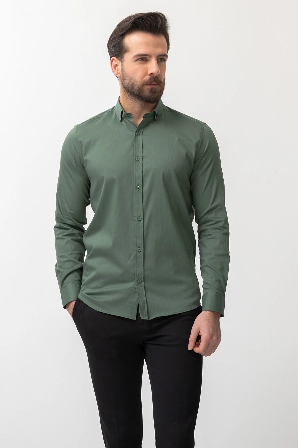37922 Long Sleeve Shirt: Khaki - Image 3