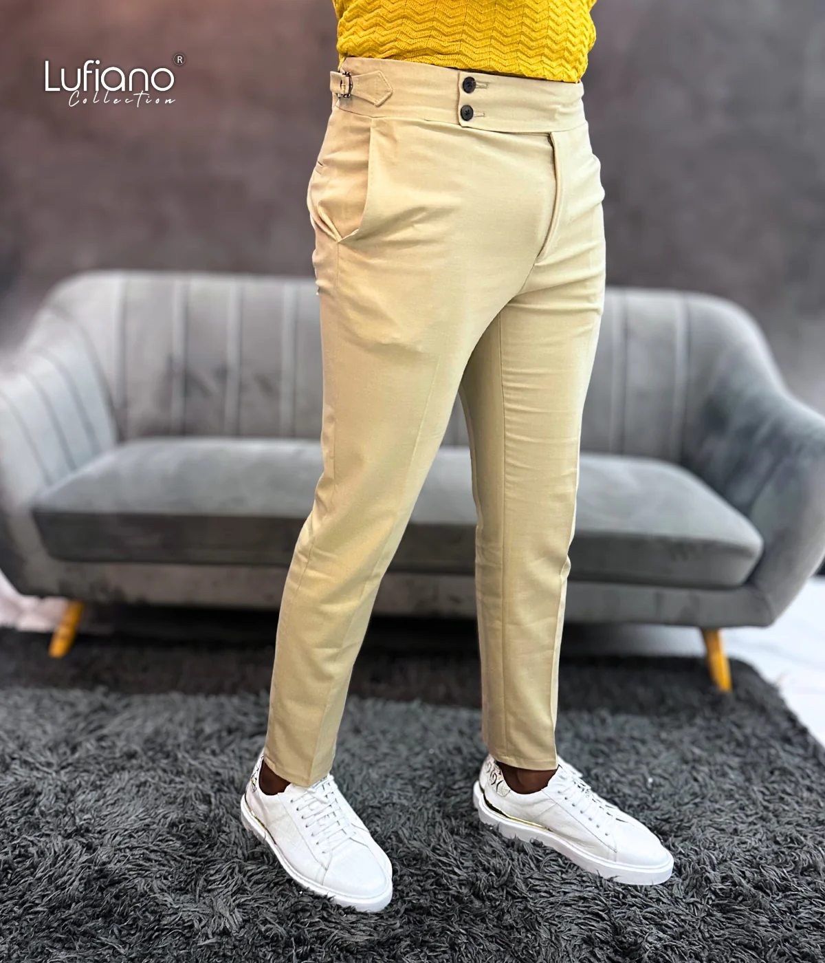 38295 Pants: Beige