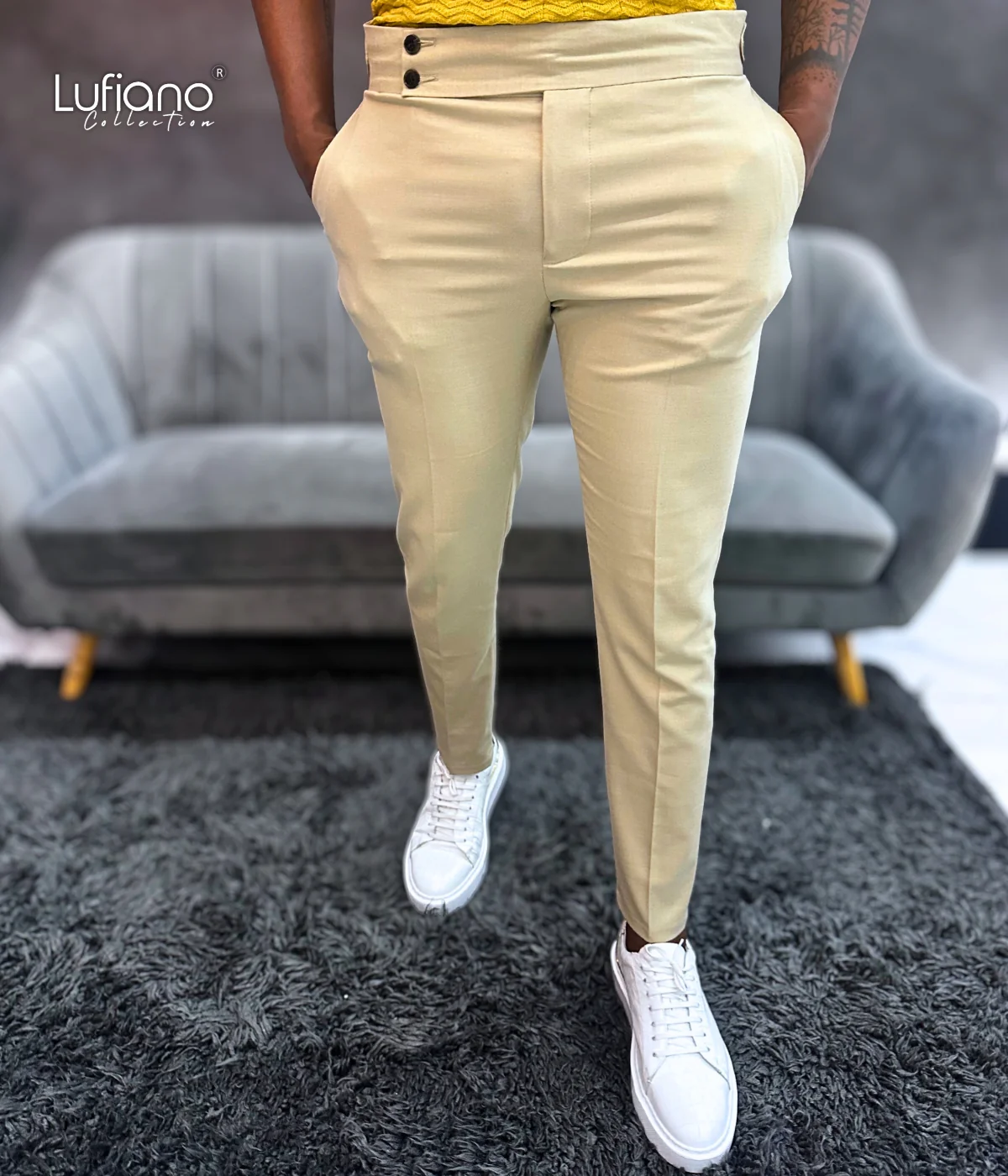 38295 Pants: Beige - Image 2