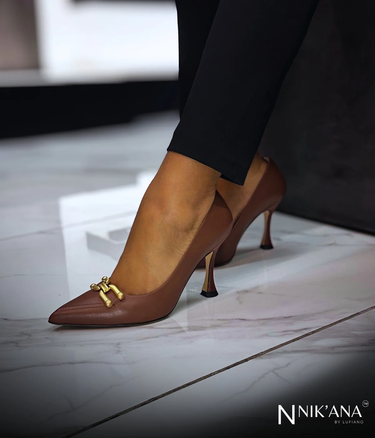 iLVi010-High Heels: Brown - Image 2