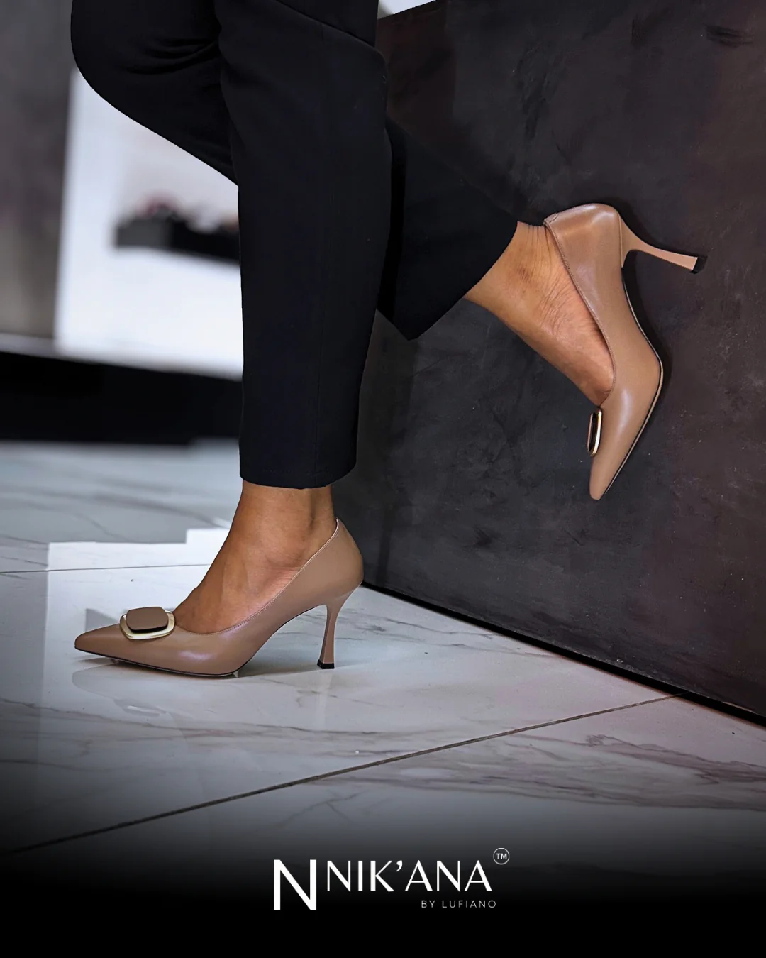 iLVi006-High Heels: Beige