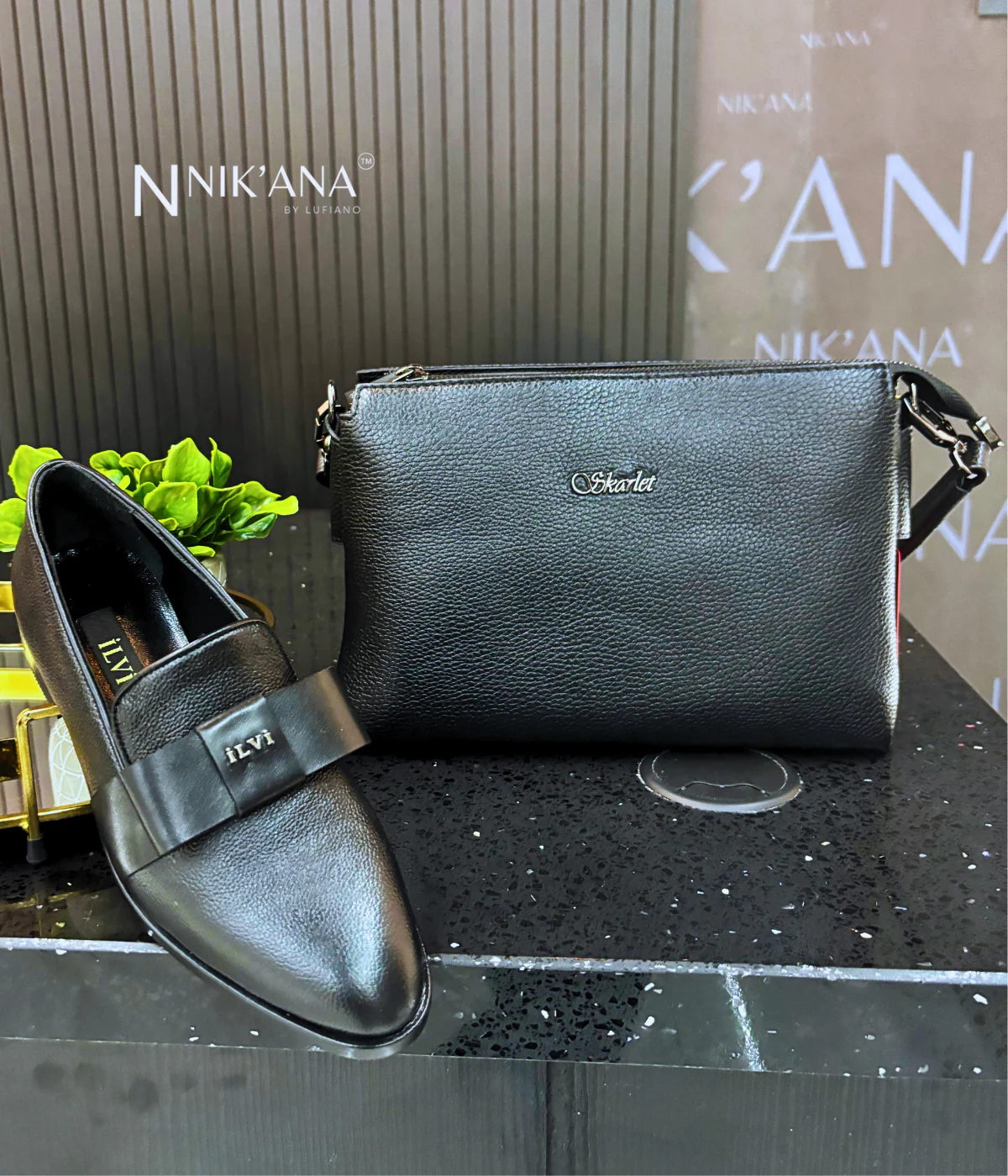 iLVi009-Slip on: Black - Image 2