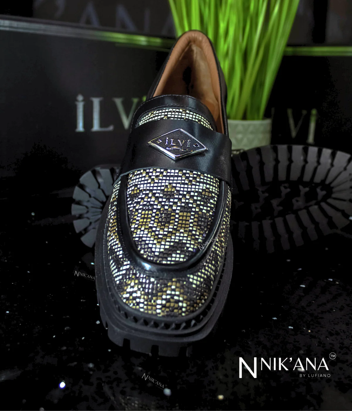 iLVi037-Slip on: Black-Brown - Image 3