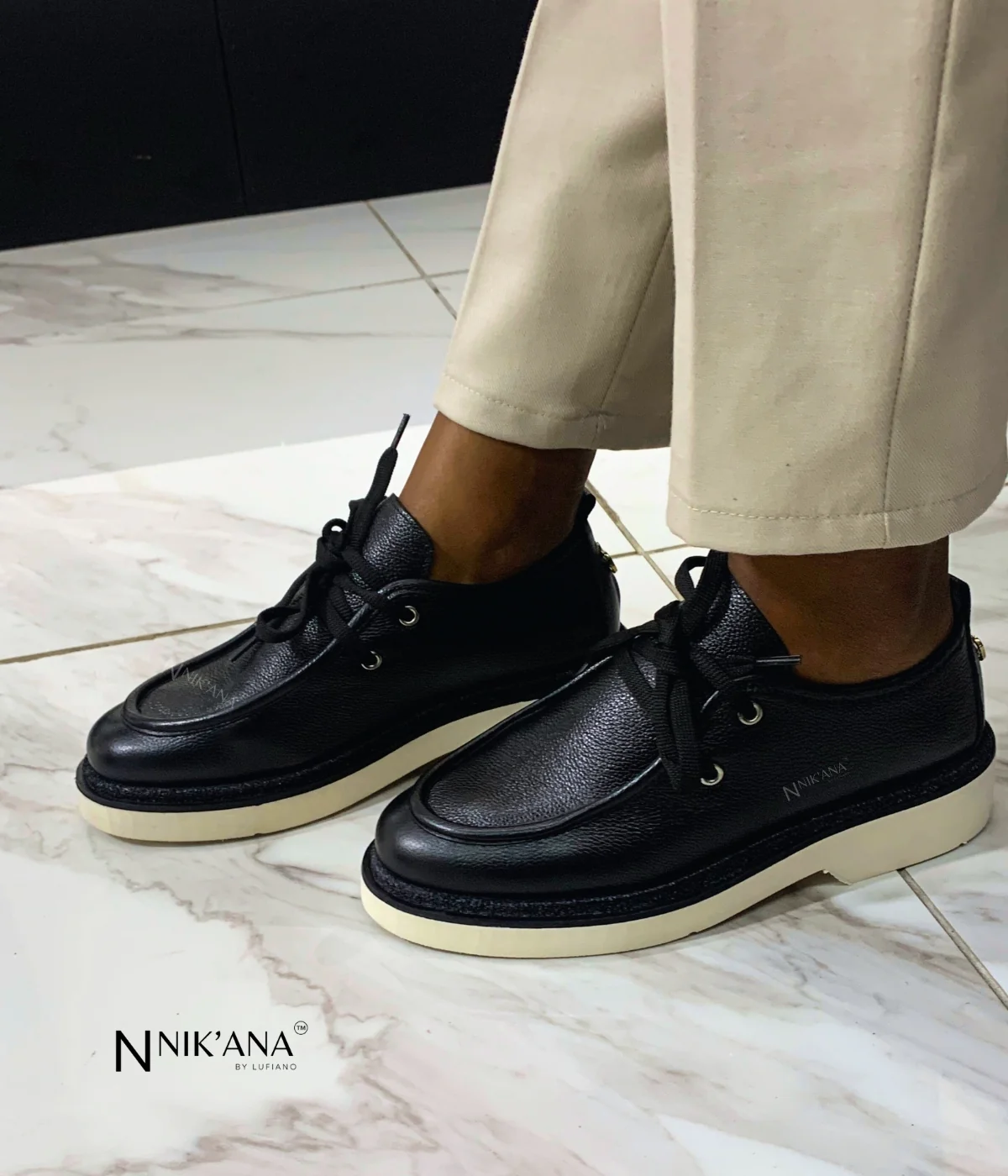 iLVi059-Lace up: Black - Image 2