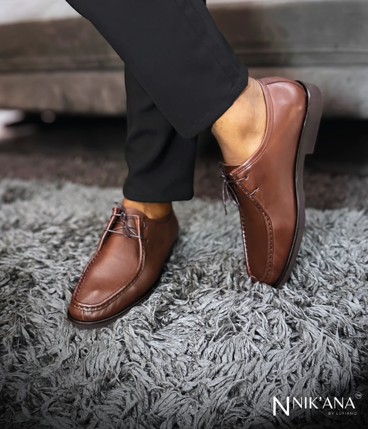 iLVi118-Lace up: Brown - Image 2
